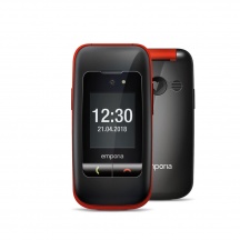 Emporia V200.V3.BK.01 Telefono ONE Clamshell 2.4" Fotocamera 2 MP Bluetooth 3.0