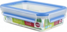 Emsa 508539 Contenitore ermetico per alimenti 0.8 lt 19x13x6 cm   Clip & Close