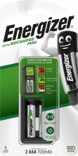 Energizer E300701400 Mini Charger Caricabatterie AC Stilo AAMini Stilo AAA
