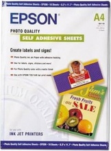 Epson C13S041106 Carta A4 Autoadesiva Photo Quality Ink Jet 180