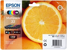Epson C13T33374011 Cartuccia Originale Multipack Tricromia+Nero per foto, Giallo