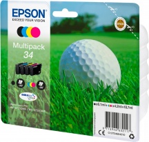 Epson C13T34664020 Cartuccia WF3725DWF Cartuccia Inkjet Originale 4colori T3466