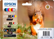 Epson C13T379D4010 Cartuccia Originale Multipack BCYM + Rosso