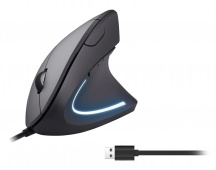 Equip 245118 Mouse Ottico Verticale USB tipo A 6 Tasti 3200 DPI colore Nero