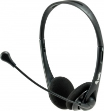 Equip 245304 Cuffie Gaming, a Padiglione, Cablate, con Microfono Integrato, Nero