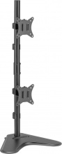 Equip 650128 Supporto da Scrivania Verticale per Doppio Monitor con Base 17-32"
