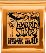 Ernie Ball EB 2222 Set corde chitarra elettrica muta 6 corde -  Hybrid Slinkly