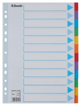 Esselte 100194 Confezione 10 Intercal Carton12 T.Colors A4