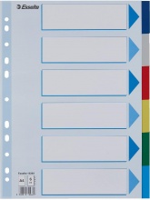 Esselte 15260 Confezione 20 Intercalare PPL 6 T.Colors A4