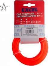 Excel 04925 Filo Decespugliatore 2.4 mm Nylon Pentagonale Lunghezza 15 metri