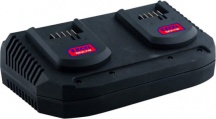 Excel 09420 Caricabatterie Doppio per Elettroutensili Tensione 18 Volt  Only 1