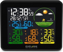 Explore Scientific WSH-4005C Stazione Barometrica Radio-controllata Nero