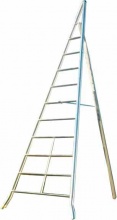 FACAL AG300 Scala Alluminio 8 gradini per Agricoltura Altezza 3 metri