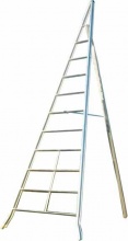FACAL AG350 Scala Alluminio 10 gradini Agricola Conica Altezza 350 cm
