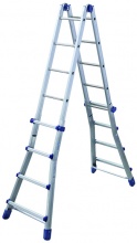 FACAL BB3 Scala in Alluminio Brikoblu 4+5 Gradini Portata max 150 Kg 456 cm