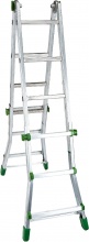FACAL BK1,5 Scala Alluminio Telescopica 3 + 4  gradini Altezza cm. 344