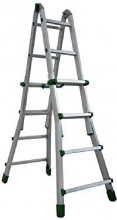 FACAL BK3 Scala Alluminio Telescopica 4 + 5  gradini Altezza cm. 456