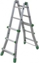 FACAL BK1 Scala Alluminio Telescopica 3 + 3 gradini Altezza 288 cm  EuroBriko
