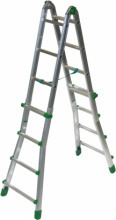 FACAL BK2 Scala Alluminio Telescopica 4 + 4  gradini Altezza cm. 400