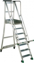 FACAL CA2125 Scala in Alluminio a Libretto Castiglia 5 Gradini 238cm con Pedana