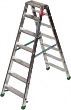 FACAL D-6 Scala in Alluminio Dupla Doppia Salita 6 Gradini Portata 150 Kg 154 cm