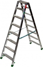FACAL D-7 Scala in Alluminio Dupla Doppia Salita 7 Gradini Portata 150 Kg 176 cm