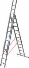 FACAL G350-3 Scala Alluminio Genia Trasformabile 3 Rampe 11+11+11 Gradini 832 cm