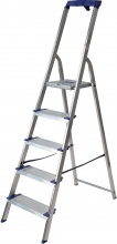 FACAL GM5M Scala in Alluminio Gamma Maxi 5 Gradini Portata max 150 Kg 166 cm