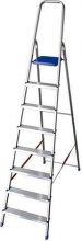 FACAL K100-8 Scala Alluminio Domus 8 Gradini Portata 100 Kg 232 cm Uso Domestico