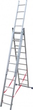 FACAL SL230-3 Scala Alluminio Telescopica 3 x 8  gradini Altezza mt. 5,10