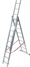 FACAL SL260-3 Scala Alluminio a Libretto 9x3 Gradini in Alluminio H cm 258594