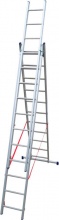 FACAL SL310-3 Scala Alluminio Telescopica 3 x 11  gradini Altezza mt. 7,96