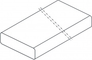 FALMEC KACL.352 Tubo rettangolare rigido 220x90x1200 mm per Cappa Cucina