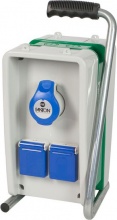 FANTON 74304 Quadro Elettrico Eolo 2 Scuko IP44 + 2 Prese 15,6X18,5X33,8 H cm
