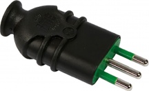 FANTON 80101 Spina Alta Resistenza Hi-Pro 2P+T 10A Colore Nero