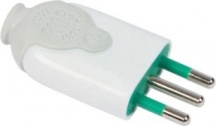 FANTON 85010 Spina diritta BICO italiana 2P+T 16 A Col Verde  Bianco