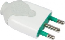 FANTON 85020 Spina diritta BICO italiana 2P+T 16 A col Verde  Bianco