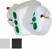FME 82231 Adattatore Triplo Sk 16A+T Sk Nero