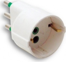 FME 87130 Adattatore presa italianatedesca 2P+T 16A P30 Bianco