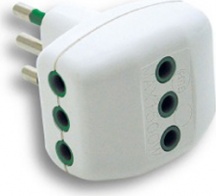 FME 87200 Adattatore triplo 3 prese italiane 2P+T 10A P11