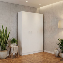 FORES HABITAT 71430 Armadio Portascope 3 Ante cm 108x37x180H Bianco