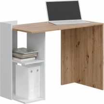 FORES HABITAT 012317W Scrivania Moderna 100x52x78 cm BiancoRovere
