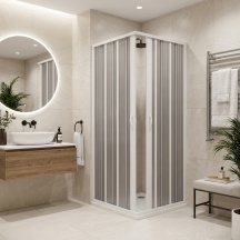 FORTE BZ101001 Box doccia Cabina doccia Angolare soffietto Acrilico 75x90x185 cm