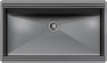 FOSTER 1034 856 Lavello Cucina 1 Vasca Sottotop 79 Inox Gun Metal Milanello Workstation