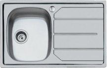 FOSTER 1179562 Lavello Cucina 1 Vasca Gocciolatoio Dx 79cm Inox Spazzolata S1000