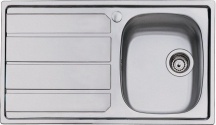 FOSTER 1186 161 Lavello Cucina 1 Vasca Incasso Gocciolatoio Sx 86 cm Inox  S1000