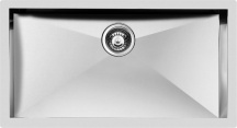 FOSTER 1218 050 Lavello Cucina 1 Vasca Incasso Filotop 86 cm Inox Spazzolato Quadra
