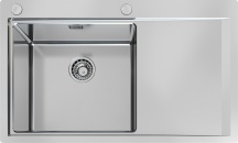 FOSTER 1250 052 Lavello Cucina 1 Vasca Filotop Gocciolatoio Dx 86 cm Inox  Master