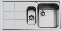 FOSTER 1366 061 Lavello Cucina 1 Vasca e Mezzo Gocciolatoio Sx 98 Cm Inox S3000