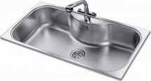 FOSTER 1555 600 Lavello Cucina 1 Vasca Acciaio Inox Incasso 97 cm  Uragano